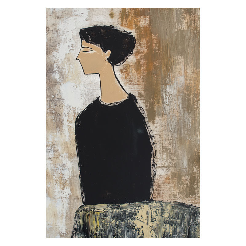 LADY IN BLACK DRESS