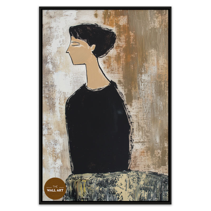 LADY IN BLACK DRESS