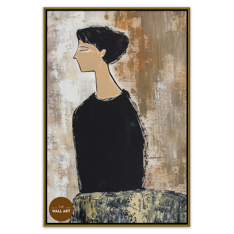 LADY IN BLACK DRESS