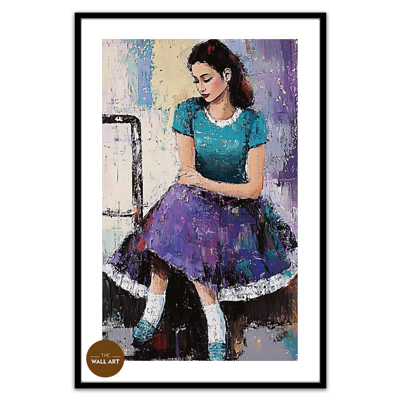 LADY IN PURPLE DRESS