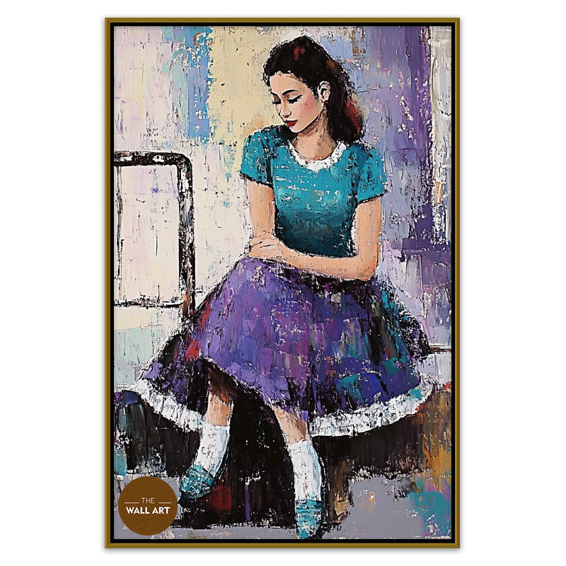 LADY IN PURPLE DRESS