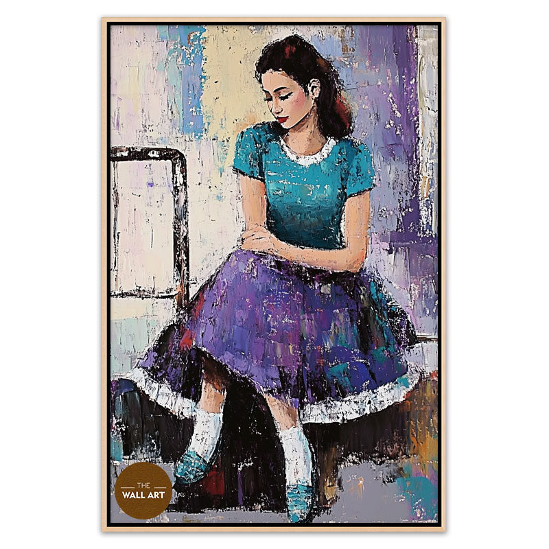 LADY IN PURPLE DRESS
