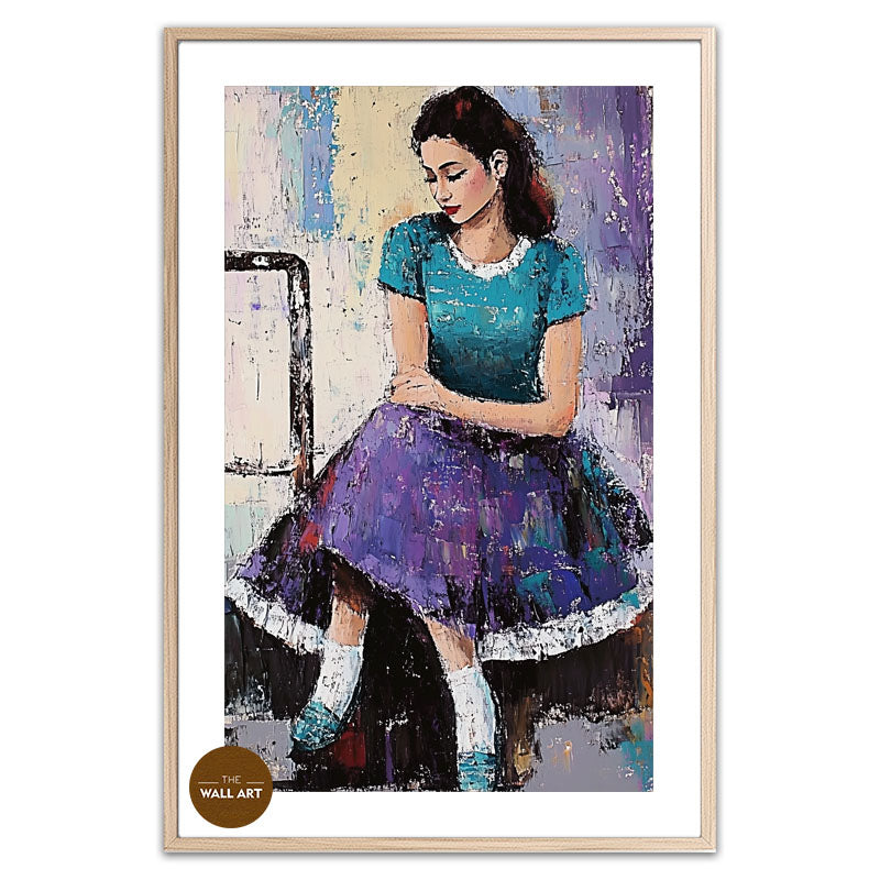 LADY IN PURPLE DRESS