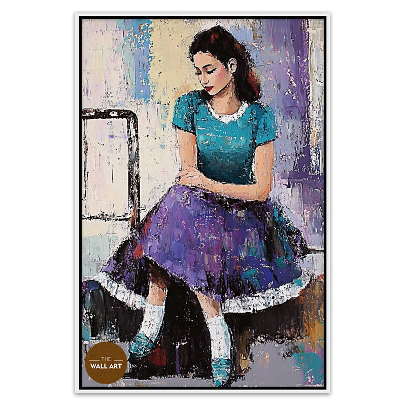 LADY IN PURPLE DRESS