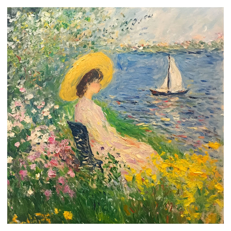 LADY IN SPRING BEACH