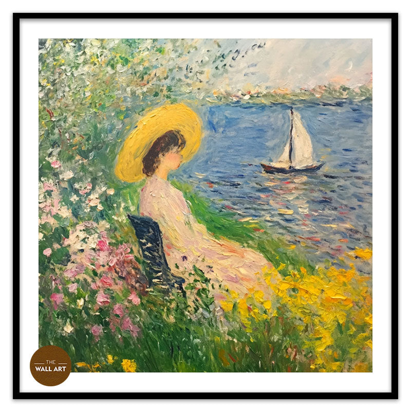 LADY IN SPRING BEACH