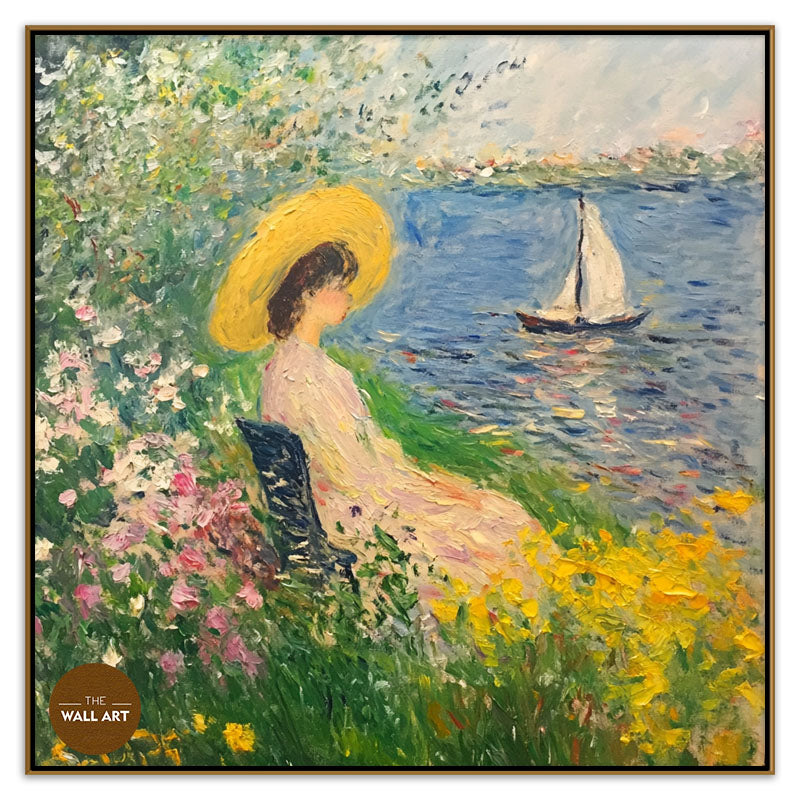 LADY IN SPRING BEACH