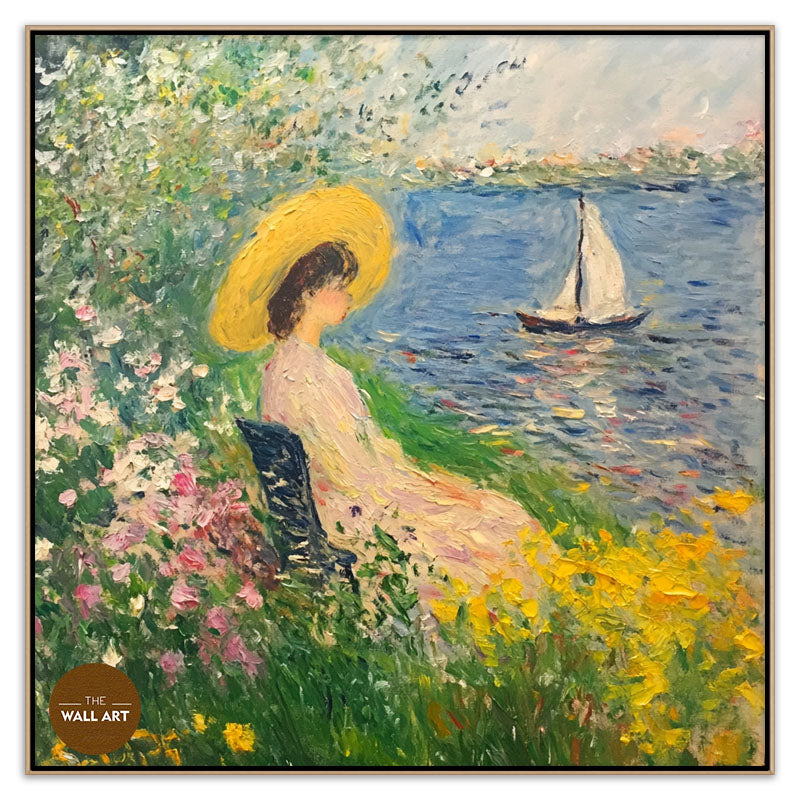 LADY IN SPRING BEACH