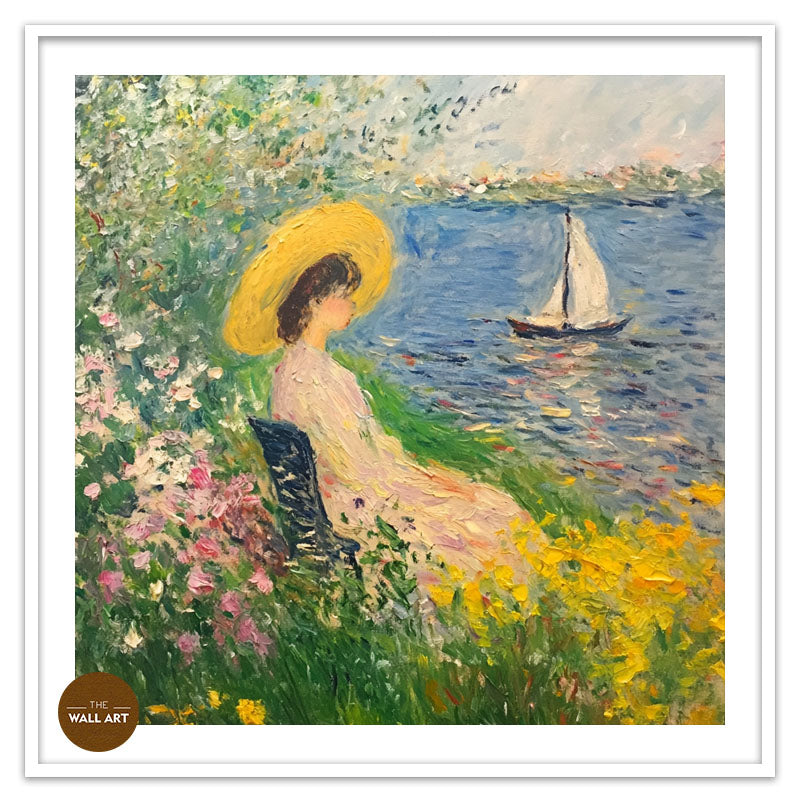 LADY IN SPRING BEACH