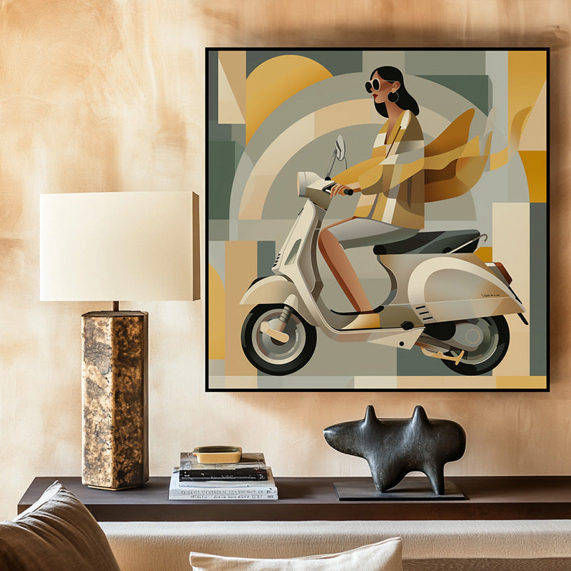 LADY ON SCOOTER