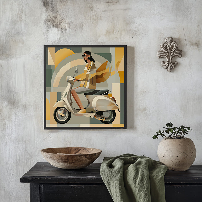 LADY ON SCOOTER
