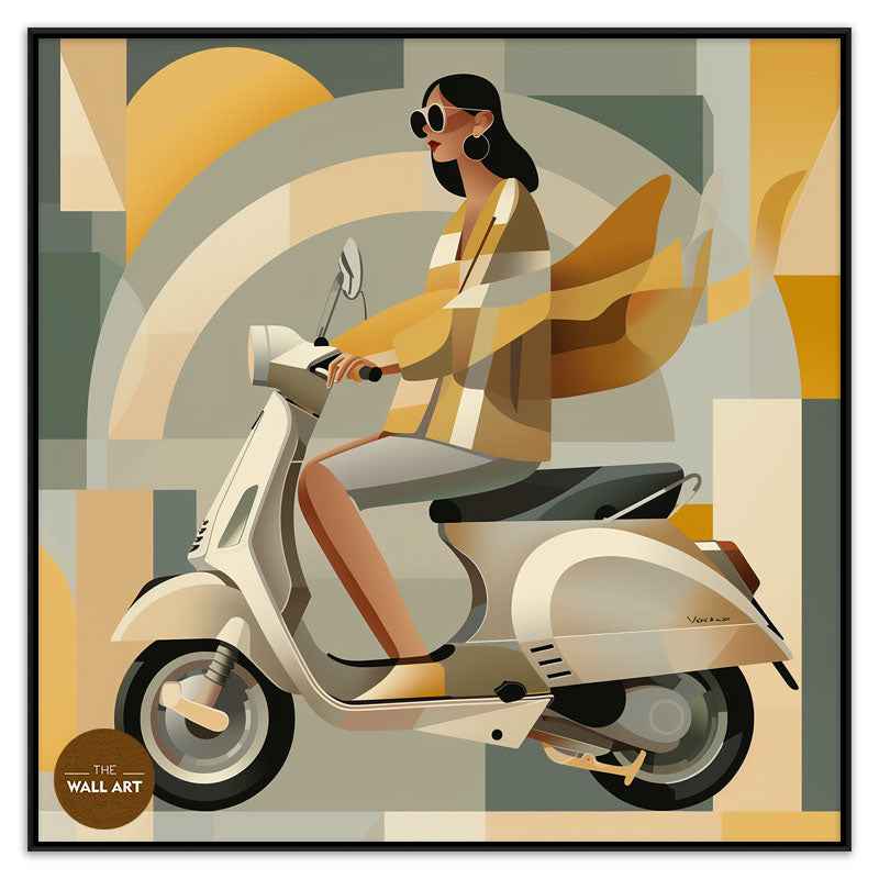 LADY ON SCOOTER