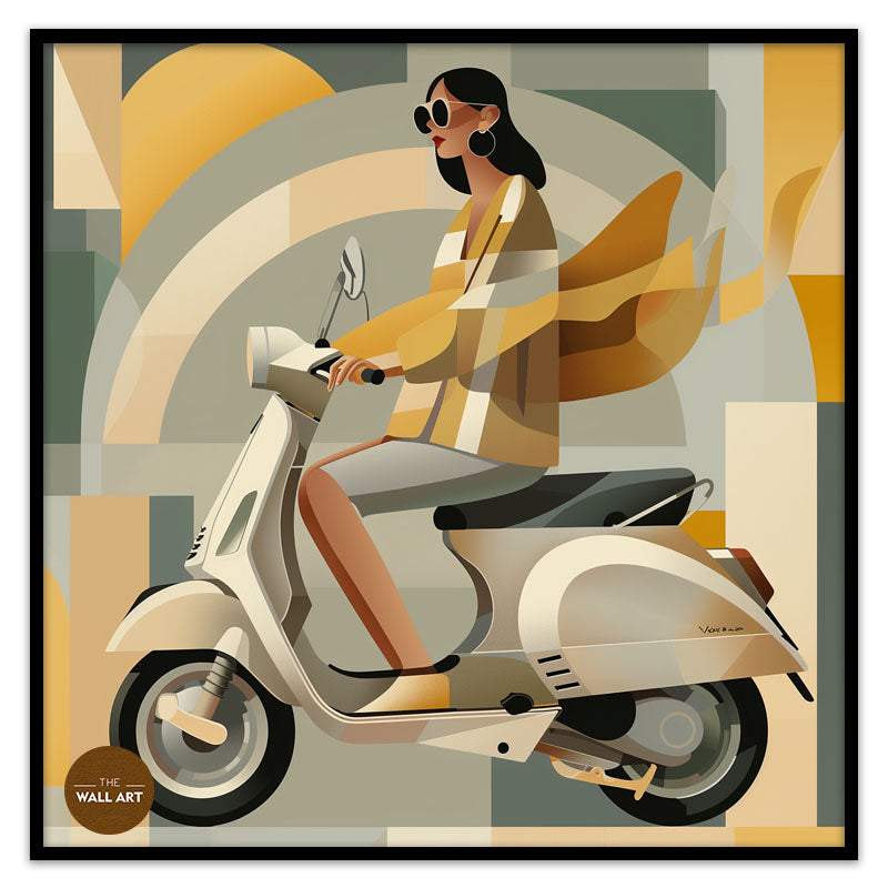 LADY ON SCOOTER
