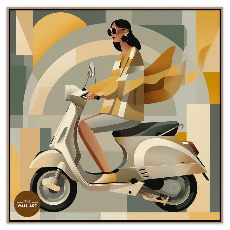 LADY ON SCOOTER