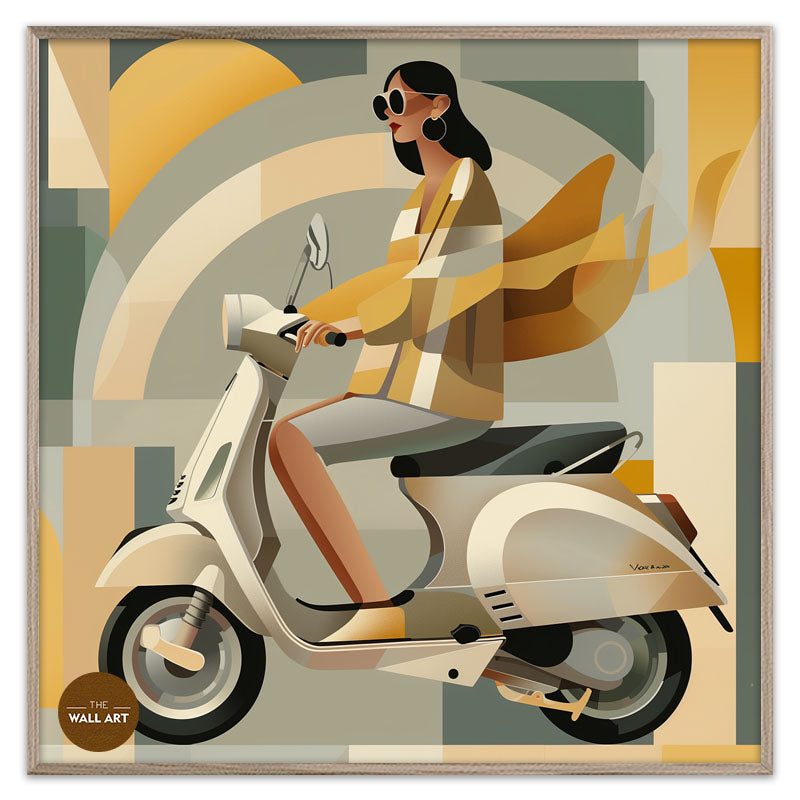 LADY ON SCOOTER