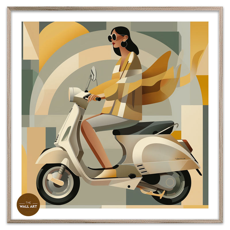 LADY ON SCOOTER