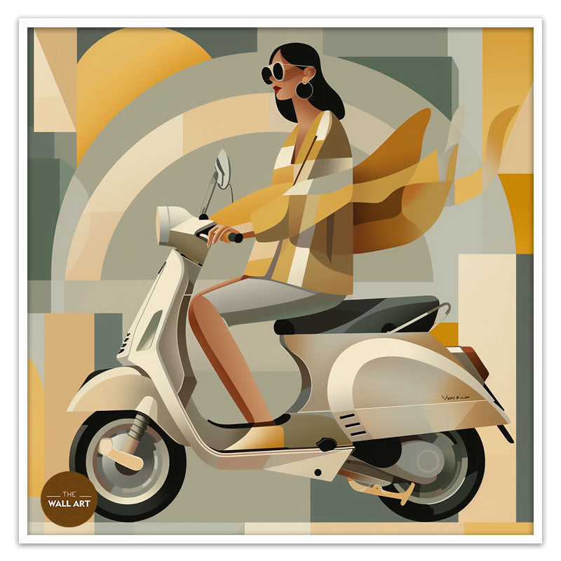 LADY ON SCOOTER