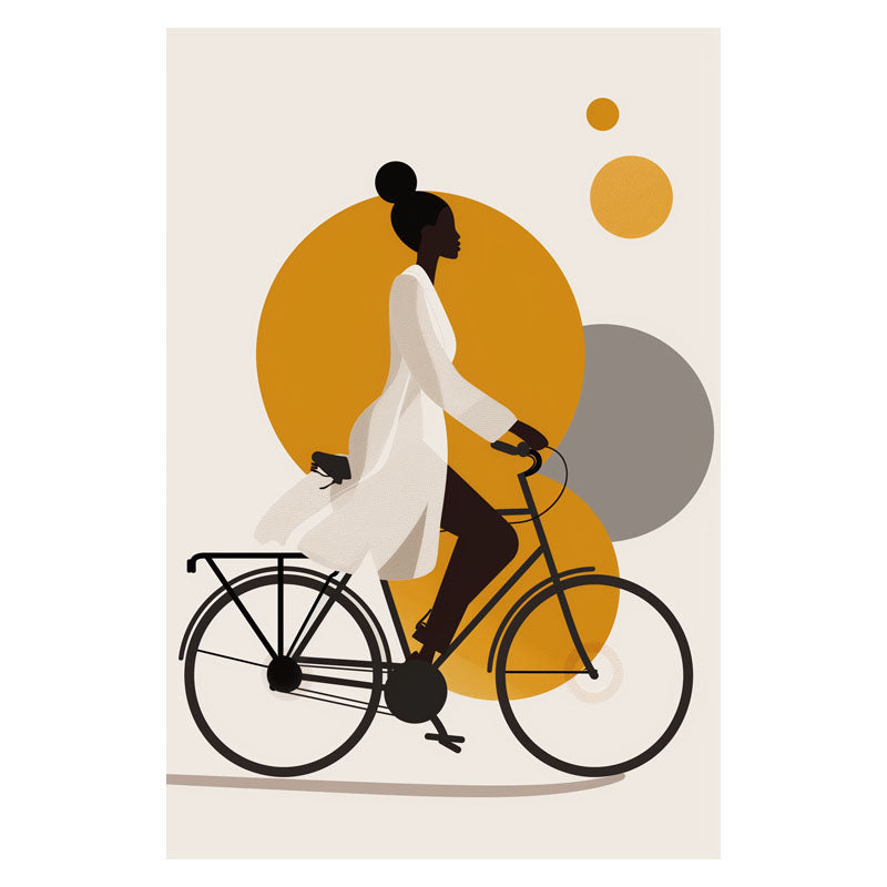 LADY RIDING BIKE II
