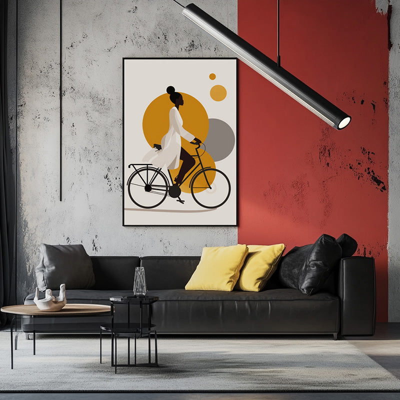 LADY RIDING BIKE II