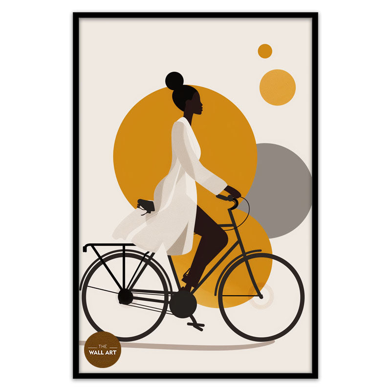 LADY RIDING BIKE II