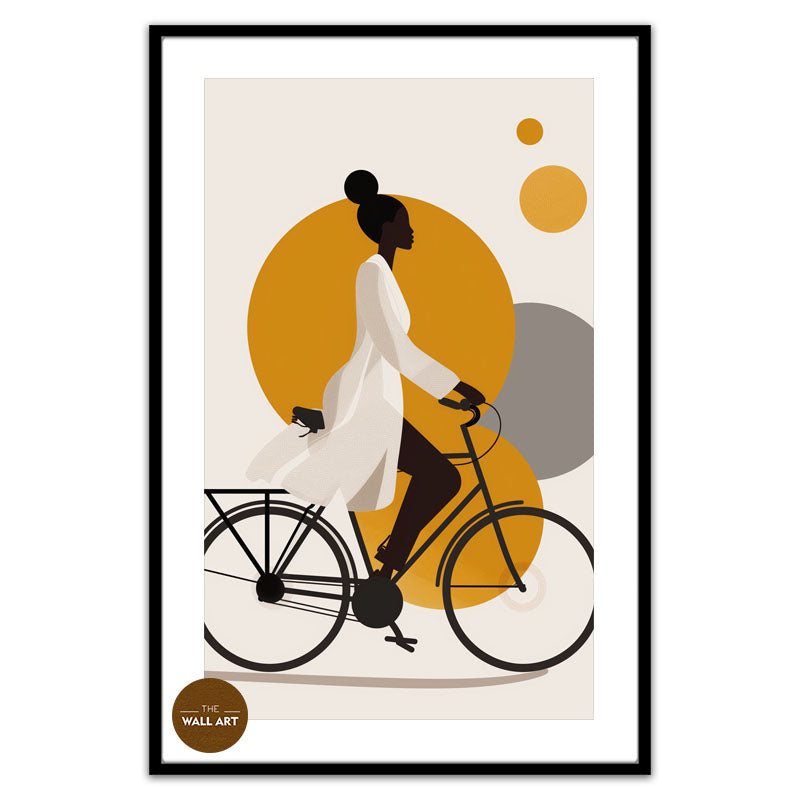 LADY RIDING BIKE II