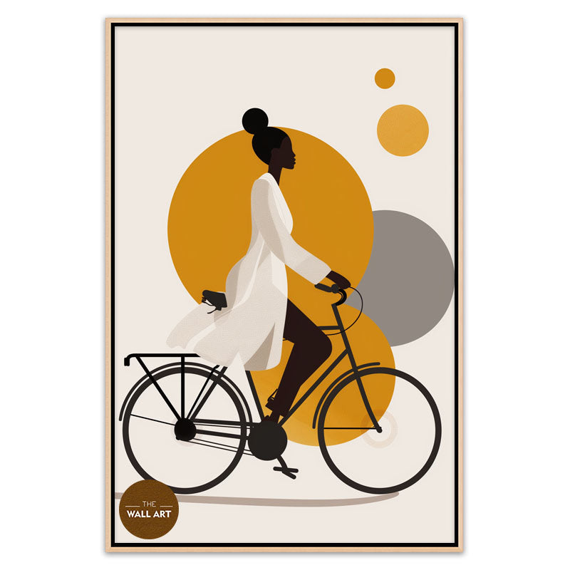 LADY RIDING BIKE II