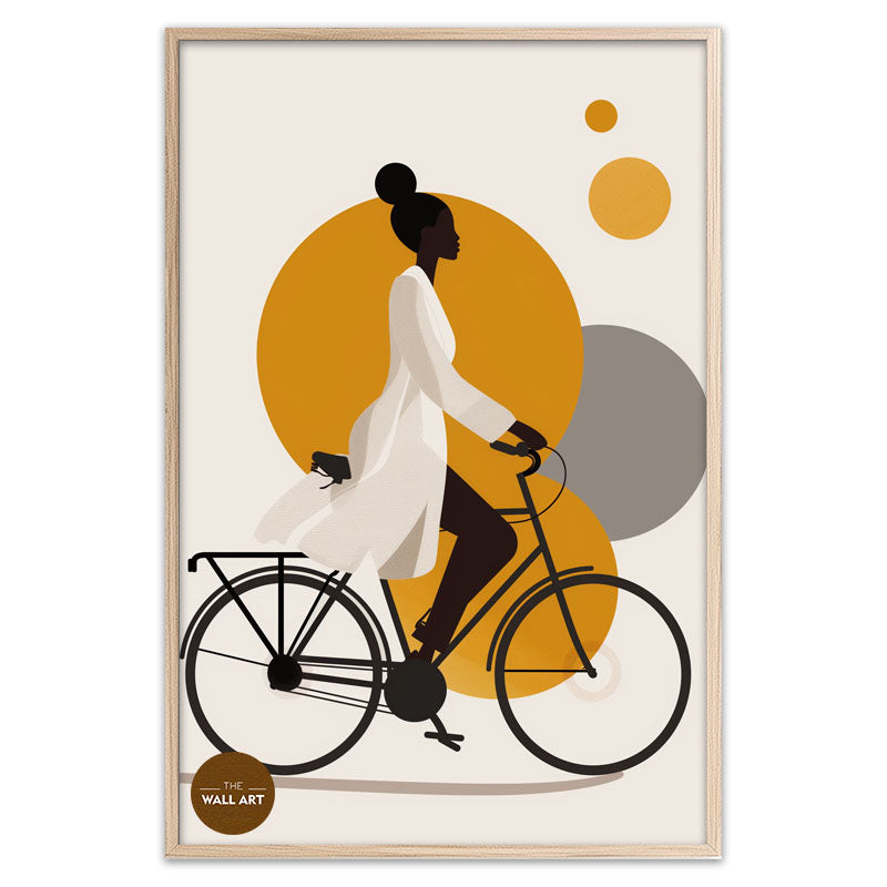 LADY RIDING BIKE II