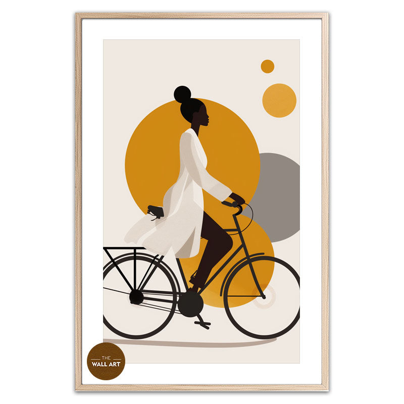 LADY RIDING BIKE II