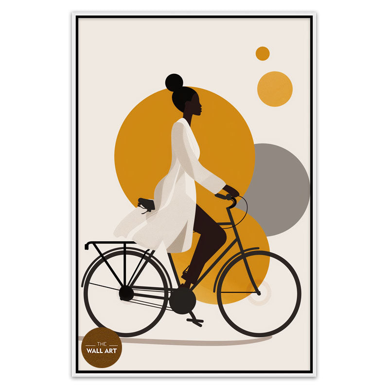 LADY RIDING BIKE II
