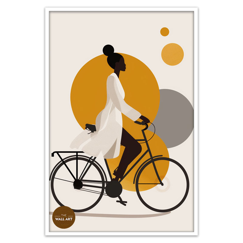 LADY RIDING BIKE II
