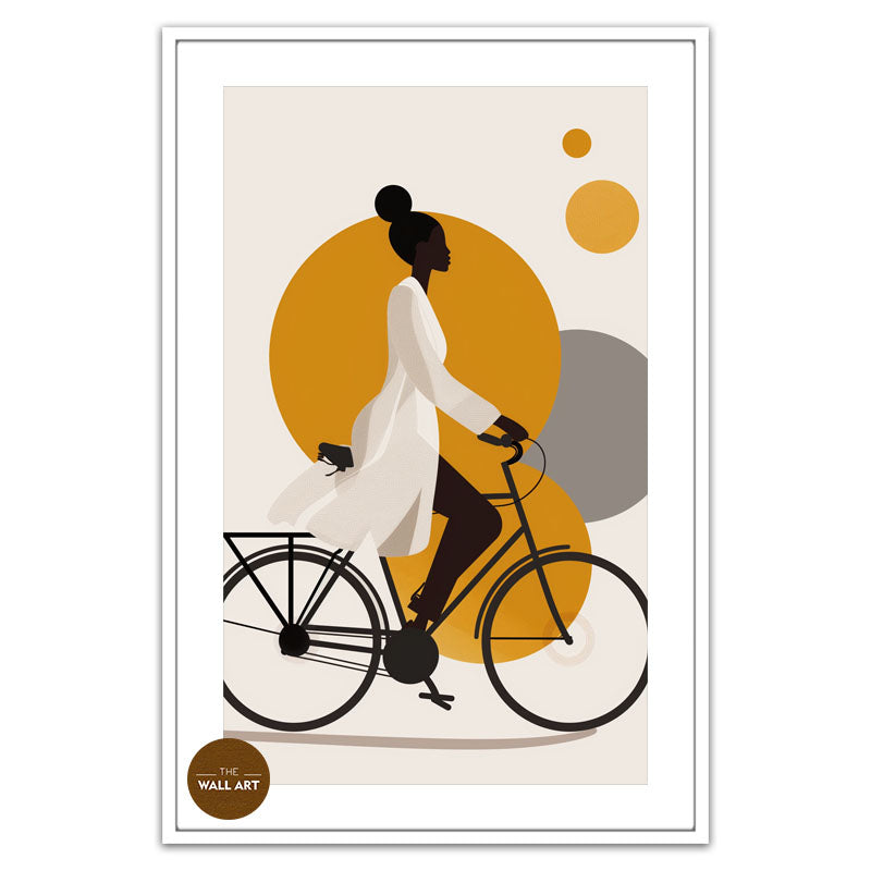 LADY RIDING BIKE II
