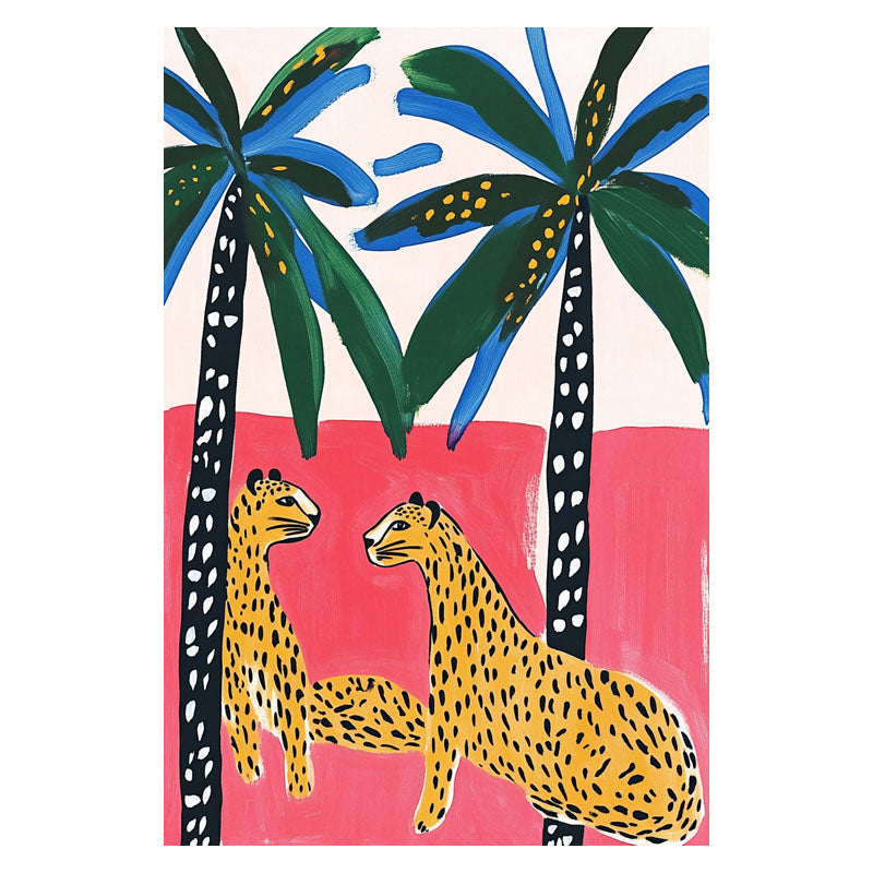 LEAPARDS UNDER THE PALMS II