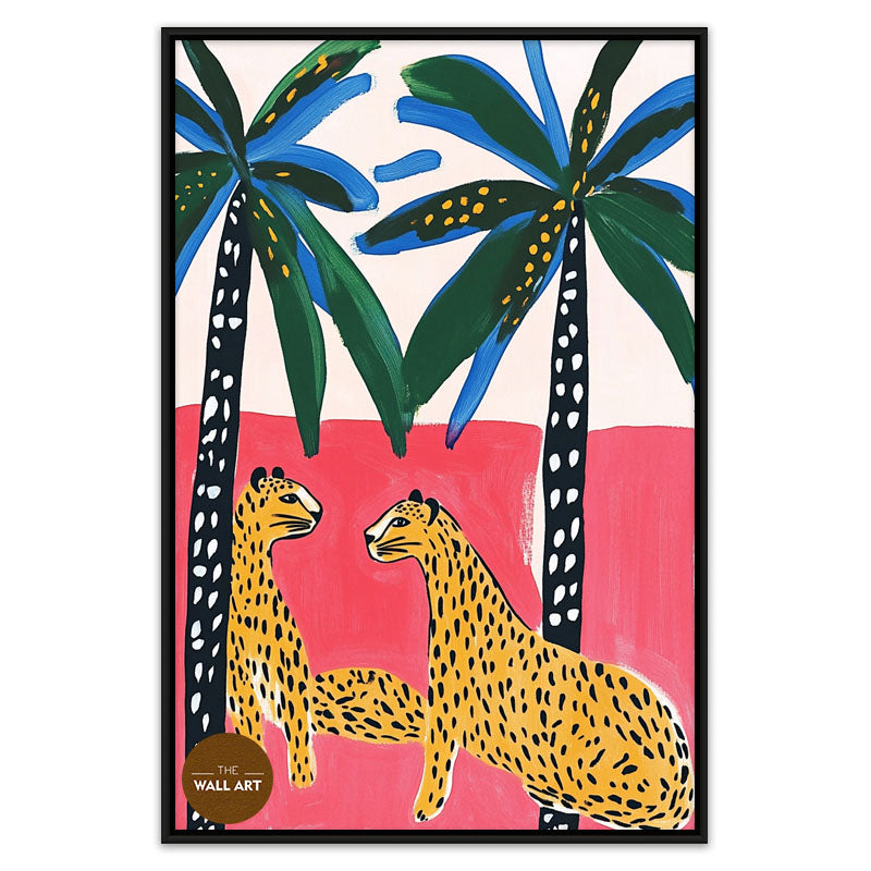 LEAPARDS UNDER THE PALMS II