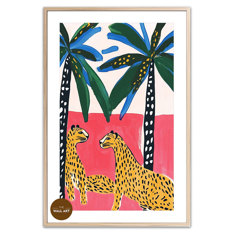LEAPARDS UNDER THE PALMS II