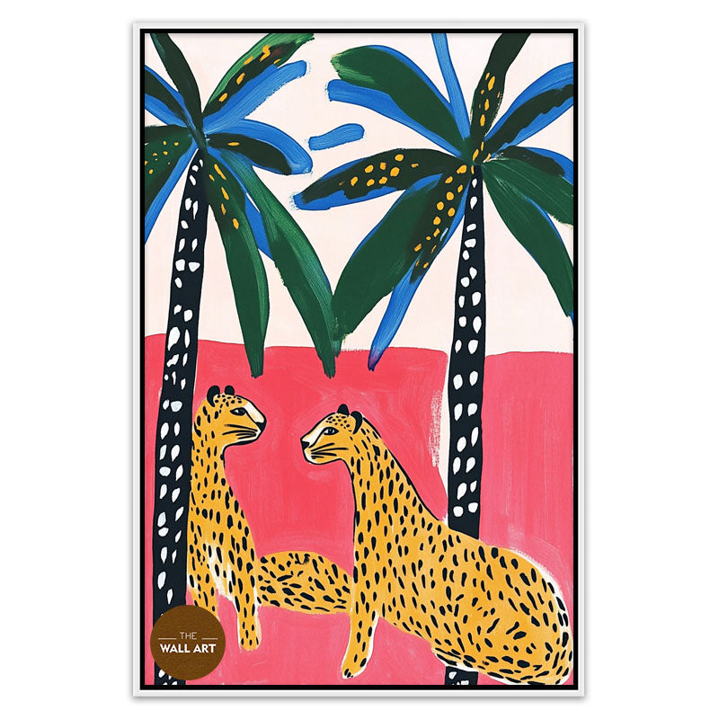 LEAPARDS UNDER THE PALMS II
