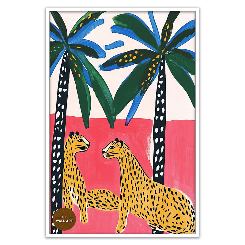 LEAPARDS UNDER THE PALMS II