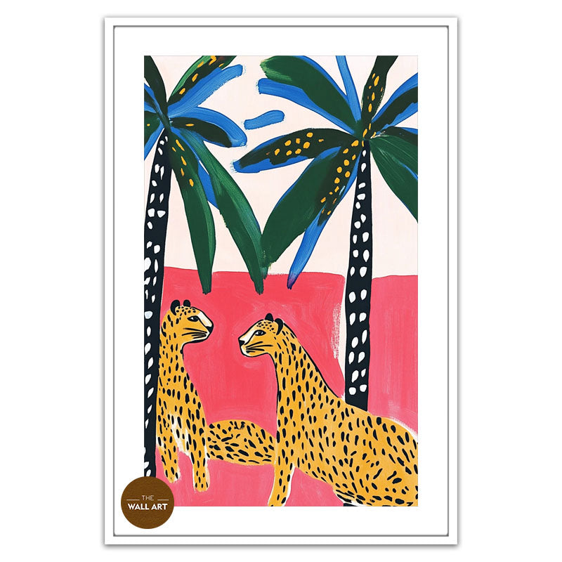 LEAPARDS UNDER THE PALMS II
