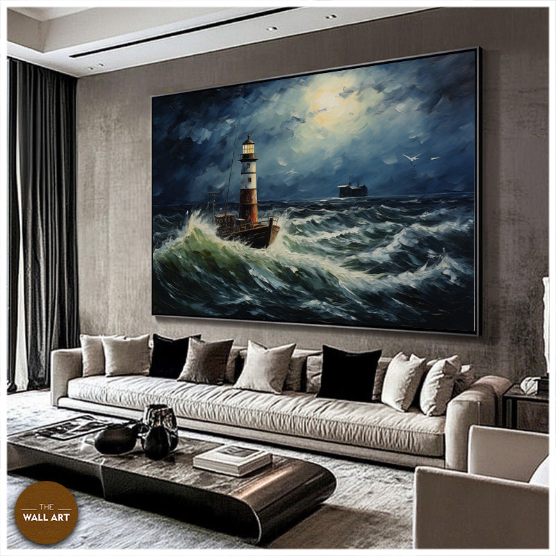 LIGHT HOUSE AT NIGHT IV
