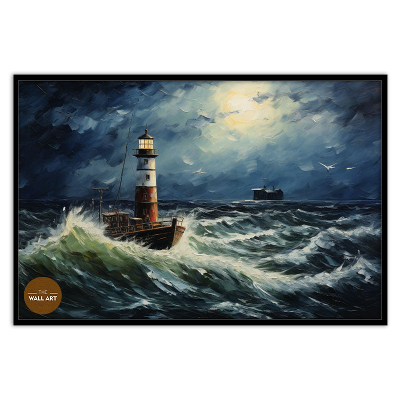 LIGHT HOUSE AT NIGHT IV