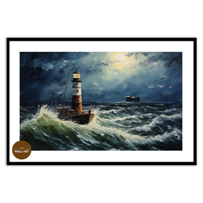LIGHT HOUSE AT NIGHT IV