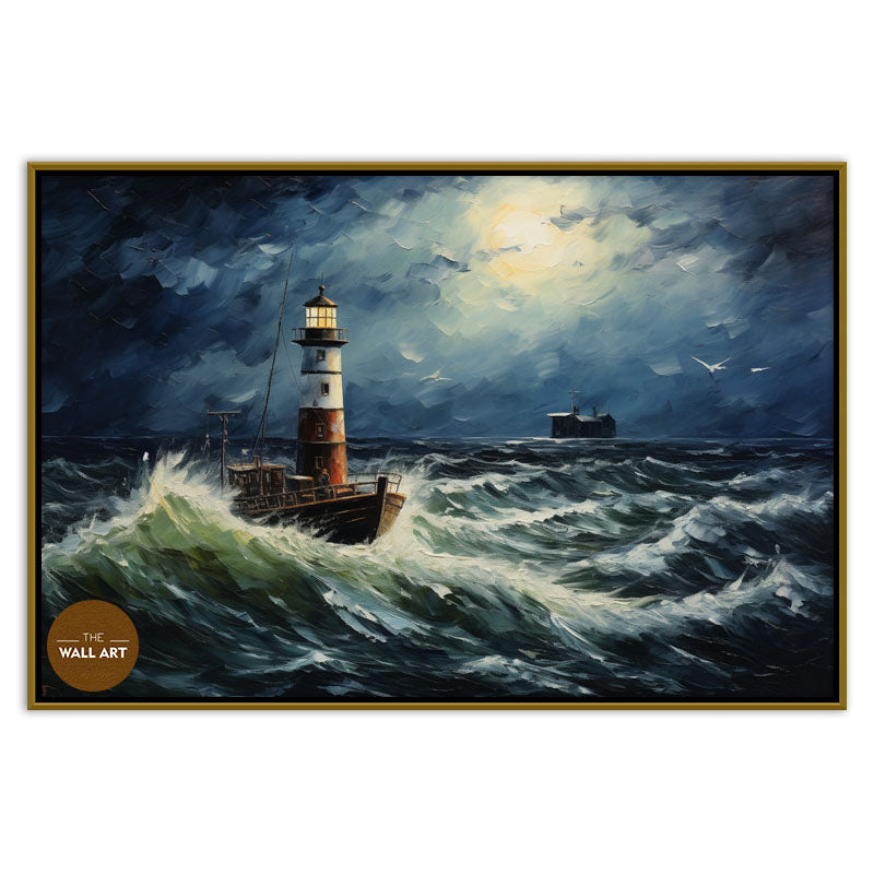 LIGHT HOUSE AT NIGHT IV