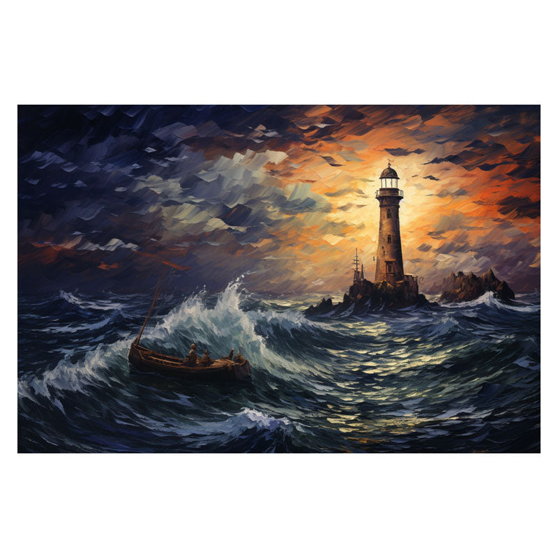 LIGHT HOUSE AT NIGHT I