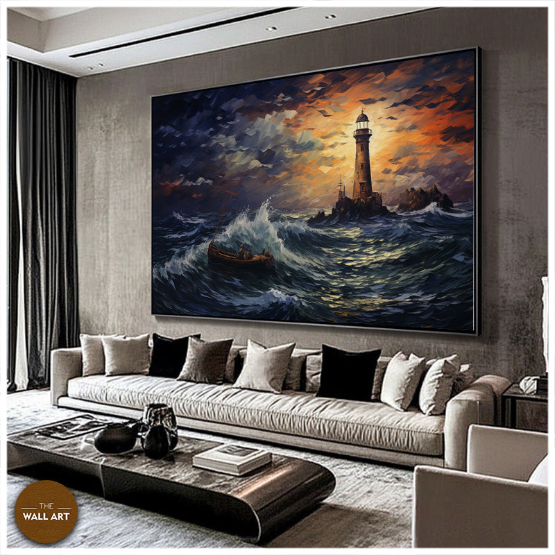 LIGHT HOUSE AT NIGHT I