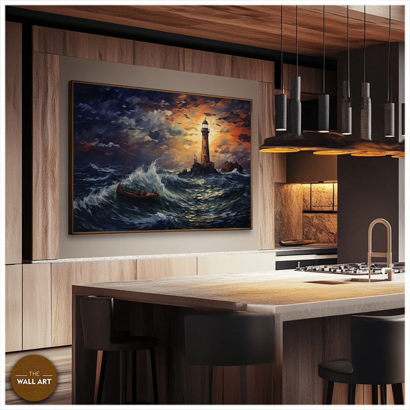 LIGHT HOUSE AT NIGHT I