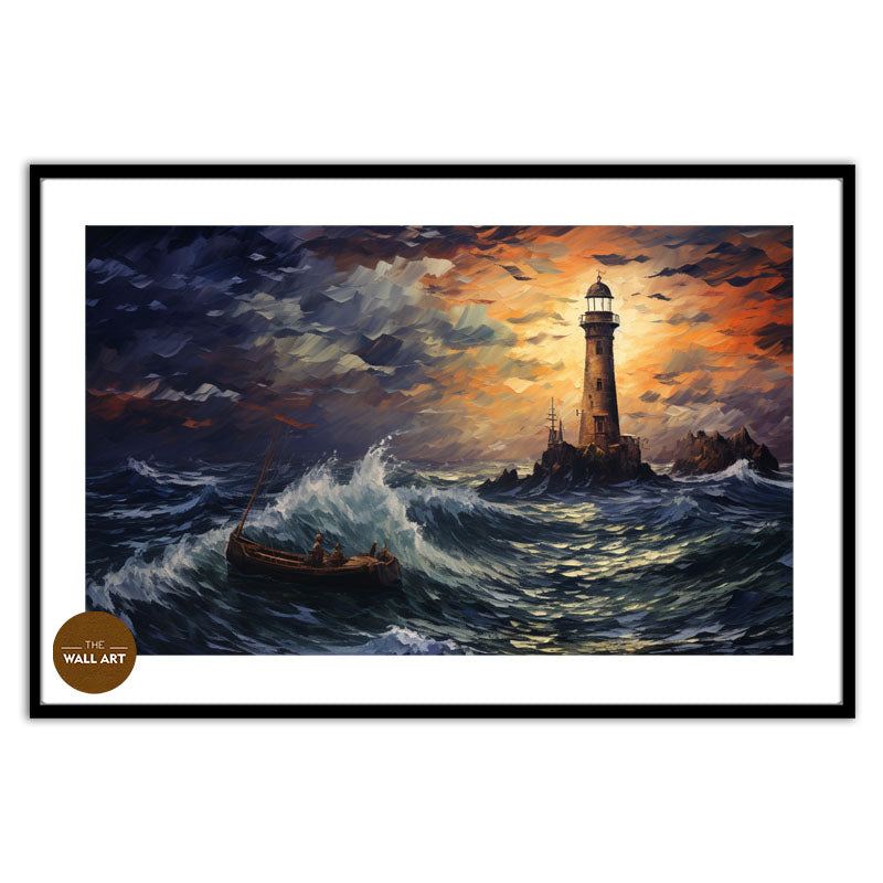 LIGHT HOUSE AT NIGHT I