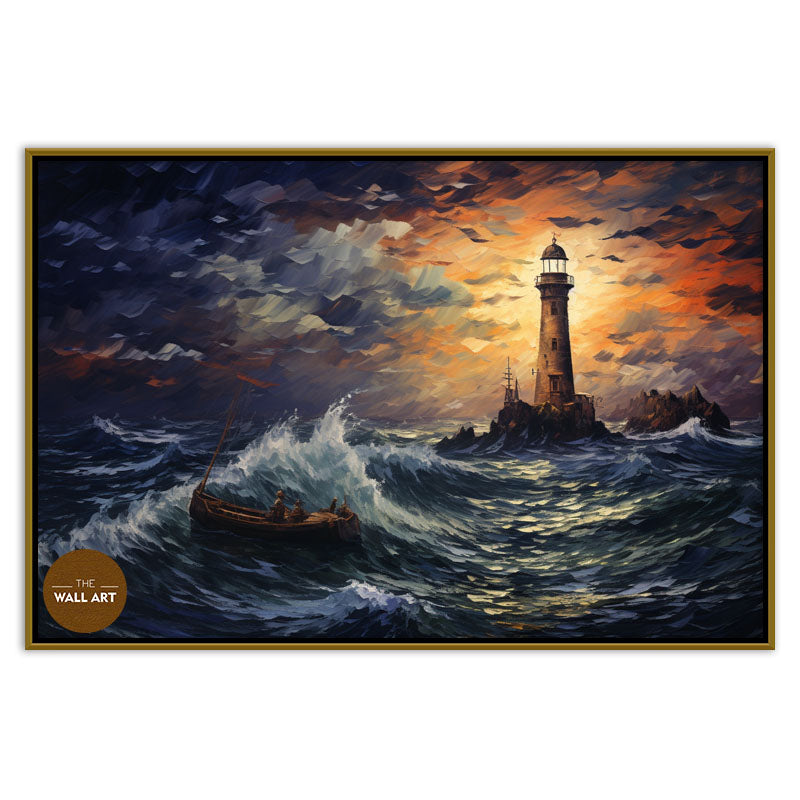 LIGHT HOUSE AT NIGHT I