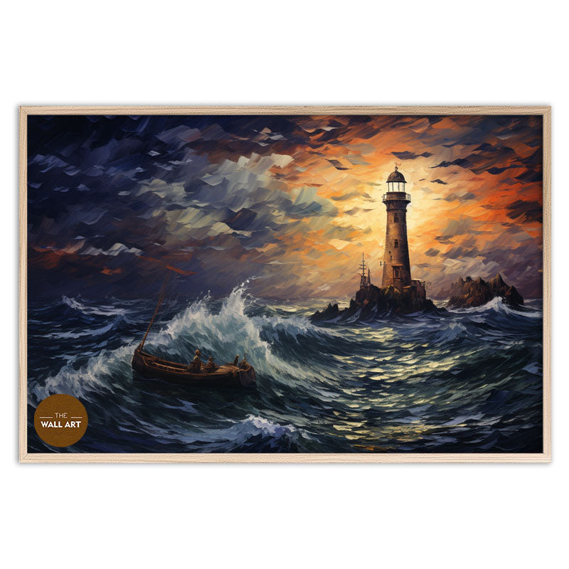 LIGHT HOUSE AT NIGHT I
