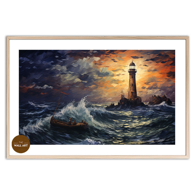 LIGHT HOUSE AT NIGHT I