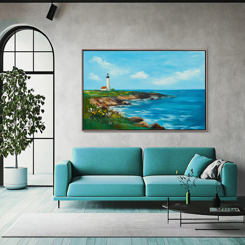 LIGHT HOUSE IN SPRING DAY