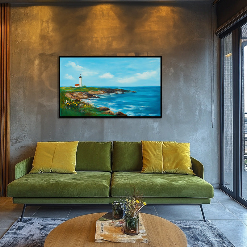 LIGHT HOUSE IN SPRING DAY